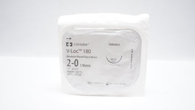 Covidien VLOCL0315 2-0 V-Loc 180 Wound Closure, GS-21 Taper 1/2 37mm, 12inch (x)